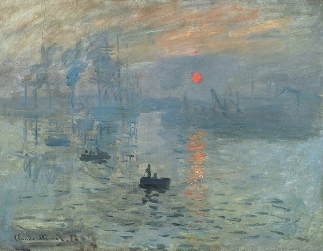 Famous painting, Impression, Sunrise by Claude Monet