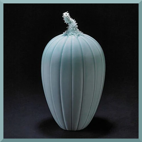Cliff Lee Blue Ceramic Vase