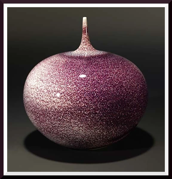 Cliff Lee Oxblood Teardrop Ceramic Vase