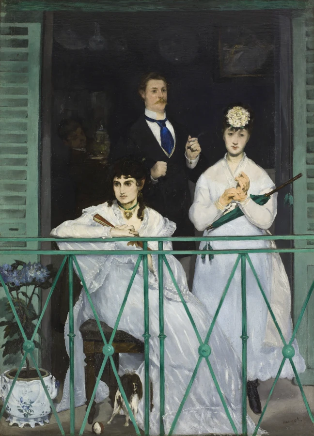 Edouard Manet's The Balcony (1868) Artabys.com