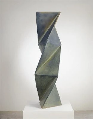 Vertical Torque, Blue Green, 1999 by John Mason