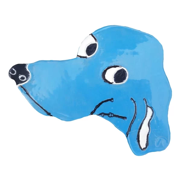 Blue Dog Best Friend - Wall Art - Artabys