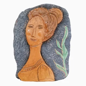 Ceramic Lady Wall Decor Artabys