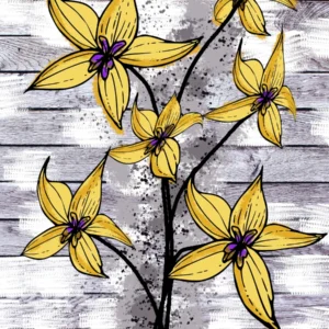 Yellow Flowers Poster Wall Art