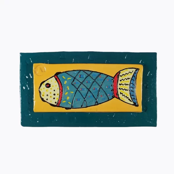 Captain Ceramic Fish Hanging Wall Art Artabys