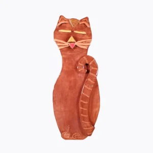 Havana Brown Kitty Ceramic Wall Decor Artabys