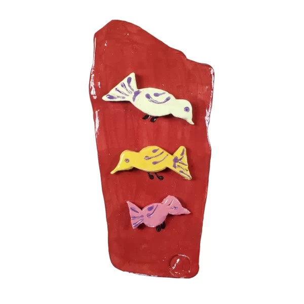 Three Birds Ceramic Wall Art Artabys