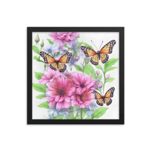 Butterfly Vision Framed Poster