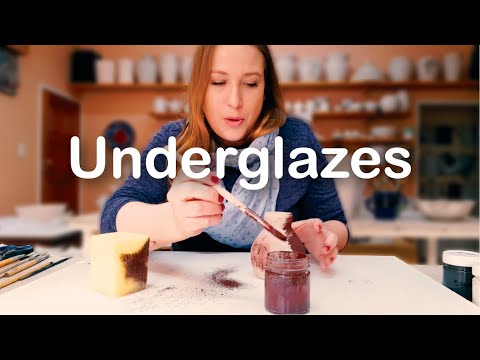 Pottery Underglazes -Tips and Techniques, using underglaze powder and how to fix old underglazes