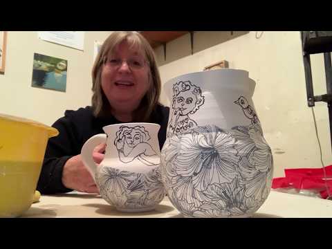 Kate Missett Glaze Demo For Greenwich House Pottery