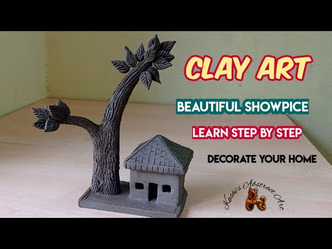 How to Make Abstract Clay Art Showpiece That Looks Professional