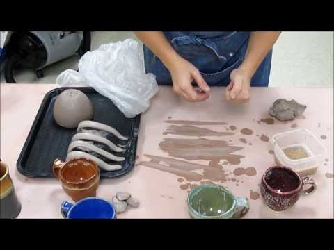 Ceramics II How to Make Handles on Pinch Cup Forms (Day 3)