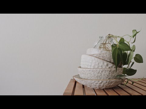 How I make ceramics at my home studio (hand-built ceramics) | The entire pottery process