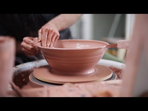 How to Throw and Trim Large Stoneware Bowls — Narrated Version