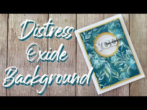 Beautiful Distress Oxide Background on a Card