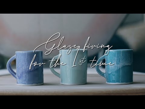 home studio // glaze-firing for the 1st time (small home kiln)