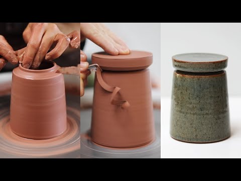 How to Throw and Trim an Angular Lidded Jar — Narrated Version