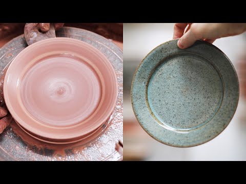 How to Throw and Trim a Small Pottery Plate — Narrated Version