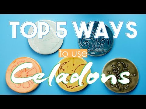 Top 5 Ways To Use Amaco Celadons  Glaze How To