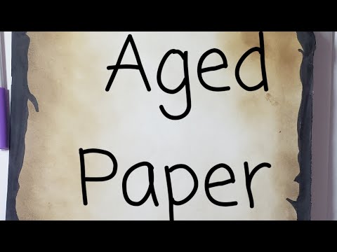 Aged Paper Effect using Distressed inks