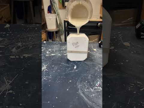 Casting a vintage ceramic mold