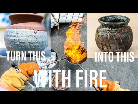 How to RAKU pottery!  My FAVORITE way to finish pottery