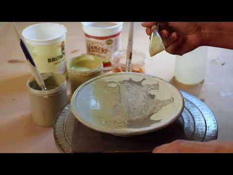 How to Create Gradient Color with Underglaze | KIP O'KRONGLY