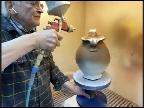 Steven Hill - Advanced Spraying Glazes workshop trailer