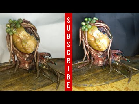 How 
make 3dsculpture using clay full tutorial/easy making clay sculpture at home/abstract sculpture/