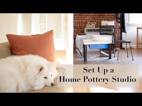 HOW TO DO POTTERY AT HOME // Set up a home pottery studio safely and cleanly