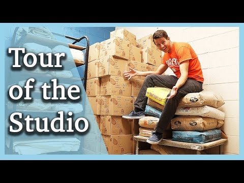 Ceramics/Pottery Studio Tour - Our Equipment, Storage, and Materials