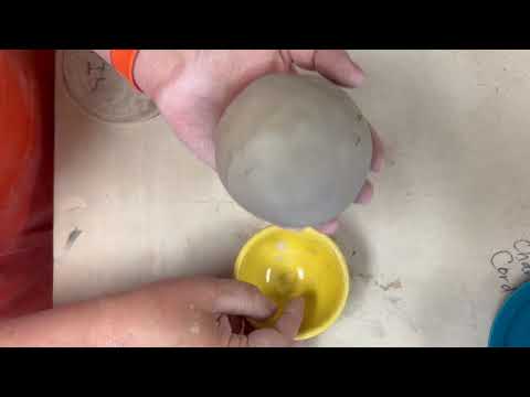 How to pinch clay.  How to create a pinch bowl and double pinch form