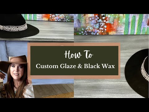 Create custom glaze finish and black wax on furniture