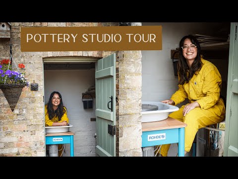Pottery Studio Vlog 5 - New Pottery Studio Tour and How We’ve Set Up In a Very Small Space!
