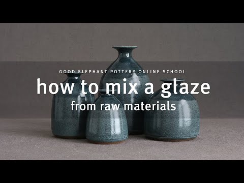 How to Mix a Glaze from Raw Materials / full-length video / free to watch