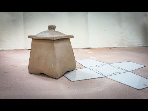 Creating a Folded Slab Lidded Pot from a One Piece Pattern - An Intermediate to Advanced Technique