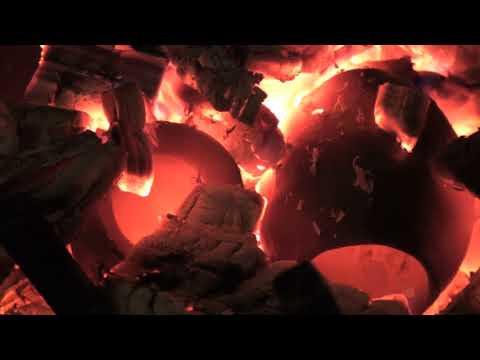 Firing Pottery...in a Fireplace (HD)