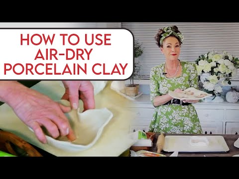 How to use Air-Dry Porcelain Clay Arts & Crafts Tutorial