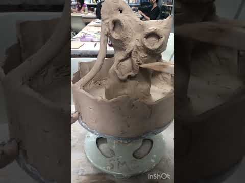 How to make abstract sculpture by clay part 2 #handmade #sculpture #art #abstract #awesome #satisfy