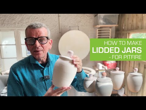 126. Wheel Throwing Lidded Jars for Pottery Pitfire