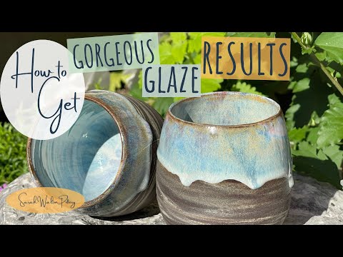 Step-By-Step GLAZE WITH ME  Video Using AMACO, MAYCO and SPECTRUM Glazes on MARBLED CLAY   HD 1080p