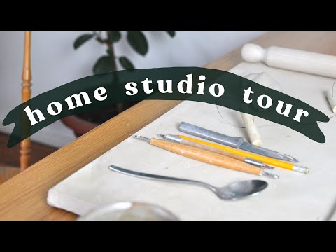 My home pottery studio TOUR! // How I make ceramics at home