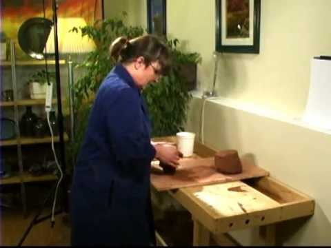 An introduction for beginners to wedging clay for making pottery.