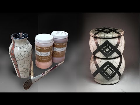Glazing Raku Pots in Ceramics I and II
