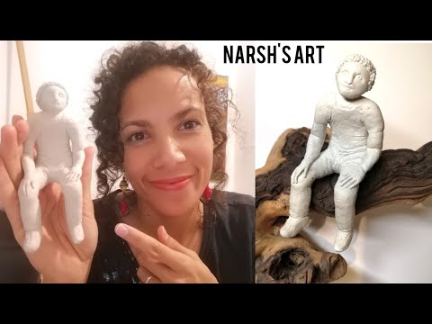 How to sculpt a small human figure using air dry clay
