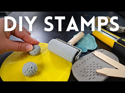 How To Make TEXTURE Stamps For CLAY Sculpting (10 TIPS)