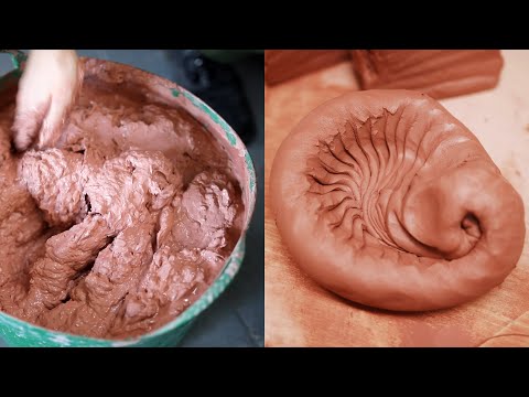 How I Reclaim, Cut Wedge and Spiral Wedge my Clay — Narrated Video
