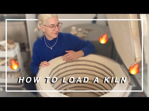 How to load a kiln for a GLAZE FIRING | POTTERY 101
