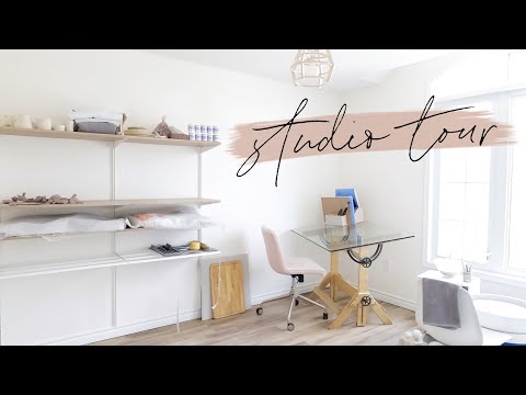 Bedroom Makeover turned Pottery Studio! Room Transformation Before + After | Pottery Studio Tour!