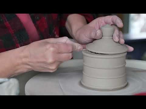 Quick Pottery, One Piece Lidded Jars